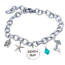 Load image into Gallery viewer, Beach Bum Block Font Bangle