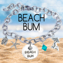 Load image into Gallery viewer, Beach Bum Block Font Bangle