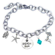 Load image into Gallery viewer, Beach Bum Block Font Bangle