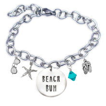 Load image into Gallery viewer, Beach Bum Skinny Caps Font Bangle