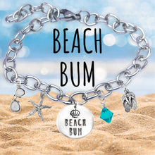 Load image into Gallery viewer, Beach Bum Skinny Caps Font Bangle
