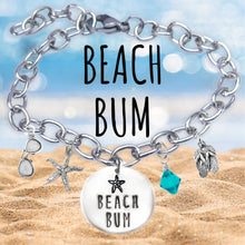 Load image into Gallery viewer, Beach Bum Skinny Caps Font Bangle