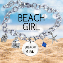 Load image into Gallery viewer, Beach Girl Block Font Bangle