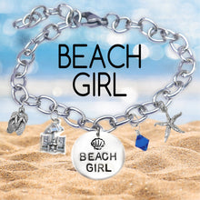 Load image into Gallery viewer, Beach Girl Block Font Bangle