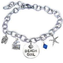Load image into Gallery viewer, Beach Girl Block Font Bangle
