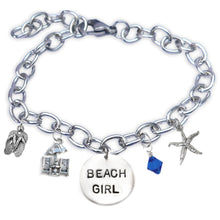 Load image into Gallery viewer, Beach Girl Block Font Bangle