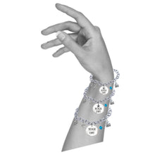 Load image into Gallery viewer, Beach Life Skinny Caps Font Bangle