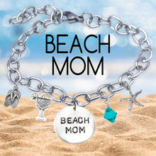 Load image into Gallery viewer, Beach Mom Block Font Bangle