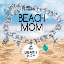 Load image into Gallery viewer, Beach Mom Block Font Bangle