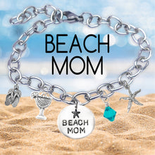 Load image into Gallery viewer, Beach Mom Block Font Bangle