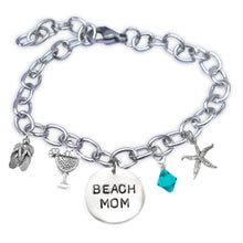 Load image into Gallery viewer, Beach Mom Block Font Bangle