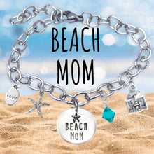 Load image into Gallery viewer, Beach Mom Skinny Caps Font Bangle