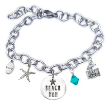 Load image into Gallery viewer, Beach Mom Skinny Caps Font Bangle