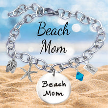 Load image into Gallery viewer, Beach Mom Sandprint Font Bangle