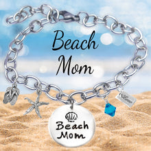 Load image into Gallery viewer, Beach Mom Sandprint Font Bangle