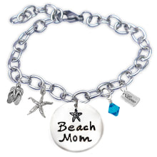 Load image into Gallery viewer, Beach Mom Sandprint Font Bangle