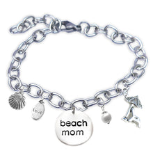 Load image into Gallery viewer, Beach Mom Lowercase Font Bangle