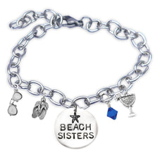 Load image into Gallery viewer, Beach Sisters Block Font Bangle