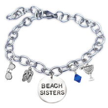 Load image into Gallery viewer, Beach Sisters Block Font Bangle