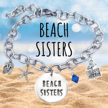 Load image into Gallery viewer, Beach Sisters Skinny Caps Font Bangle