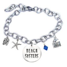 Load image into Gallery viewer, Beach Sisters Skinny Caps Font Bangle