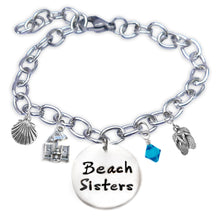 Load image into Gallery viewer, Beach Sisters Sandprint Font Bangle