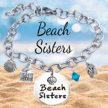 Load image into Gallery viewer, Beach Sisters Sandprint Font Bangle