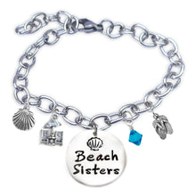 Load image into Gallery viewer, Beach Sisters Sandprint Font Bangle
