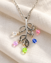 Load image into Gallery viewer, Family Birthstones Tree of Life Necklace