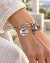 Load image into Gallery viewer, Life is a Journey Bangle Bracelet