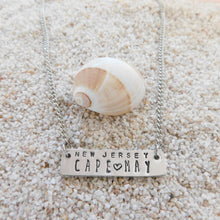 Load image into Gallery viewer, License Plate Necklace Cape May NJ Neckalce