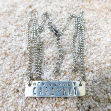 Load image into Gallery viewer, License Plate Necklace Cape May NJ Neckalce