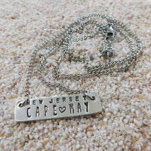Load image into Gallery viewer, License Plate Necklace Cape May NJ Neckalce