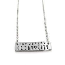 Load image into Gallery viewer, License Plate Necklace Ocean City NJ