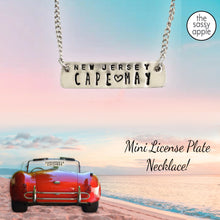 Load image into Gallery viewer, License Plate Necklace Cape May NJ Neckalce