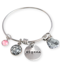 Load image into Gallery viewer, Say My Name Charm Expandable Bangle