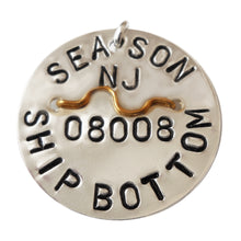 Load image into Gallery viewer, Sterling Silver Beach Badge Necklace