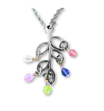 Load image into Gallery viewer, Family Birthstones Tree of Life Necklace
