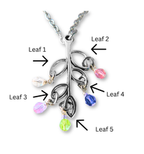 Load image into Gallery viewer, Family Birthstones Tree of Life Necklace