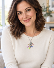Load image into Gallery viewer, Family Birthstones Tree of Life Necklace