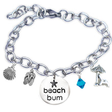 Load image into Gallery viewer, Beach Bum Lowercase Font Bangle