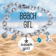 Load image into Gallery viewer, Beach Girl Lowercase Font Bangle