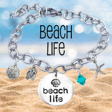 Load image into Gallery viewer, Beach Life Lowercase Font Bangle