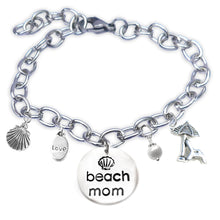 Load image into Gallery viewer, Beach Mom Lowercase Font Bangle