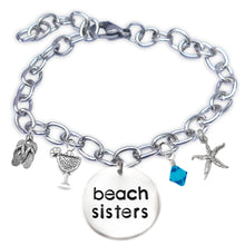 Load image into Gallery viewer, Beach Sisters Lowercase Font Bangle
