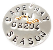 Load image into Gallery viewer, Sterling Silver Beach Badge Necklace