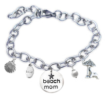 Load image into Gallery viewer, Beach Mom Lowercase Font Bangle