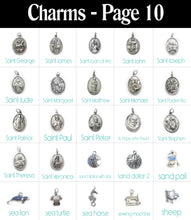 Load image into Gallery viewer, Personalized Charm Necklace with Name with Sterling Silver Name