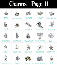 Load image into Gallery viewer, Personalized Charm Necklace with Name with Sterling Silver Name