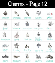 Load image into Gallery viewer, Personalized Charm Necklace with Name with Sterling Silver Name